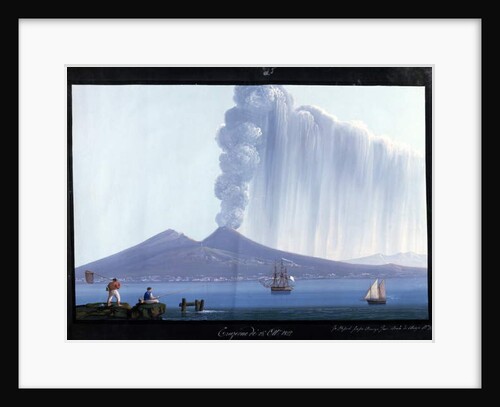 Naples: Vesuvius erupting, 26th October 1822 by Neapolitan School