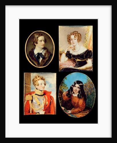 Four Portrait Miniatures by Anonymous