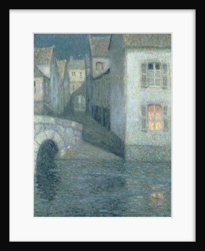 Houses on the river, Chartres, 1929 by Henri Eugene Augustin Le Sidaner