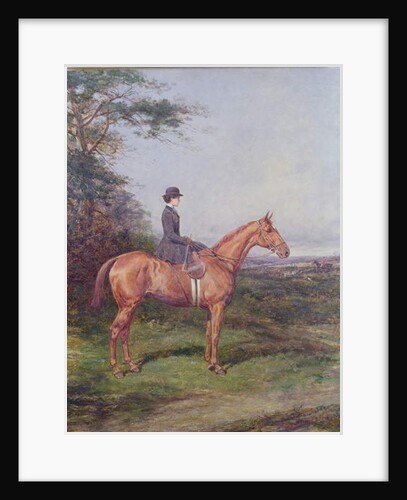 Miss A.L.North on 'Ivanhoe' by Heywood Hardy