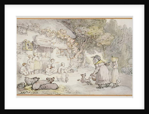 Mary Spriggens, the Midwife by Thomas Rowlandson