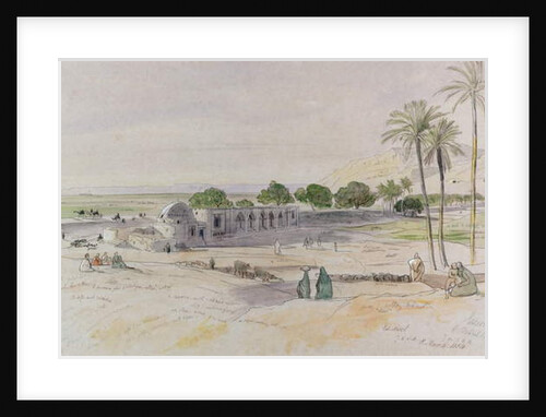 The Wadi, Es-Sioot, Egypt, 1854 by Edward Lear
