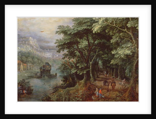 Landscape with figures in an avenue, c.1595 by Gillis van III Coninxloo