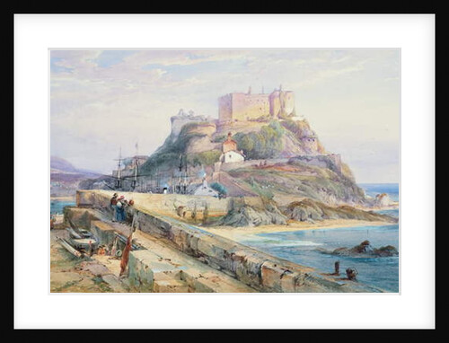 Mont Orgueil Castle, Gorey, Jersey, 1876 by Richard Principal Leitch