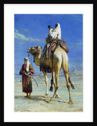 A Bedoueen Family in Wady Mousa, Syrian Desert, 1859 by Carl Haag