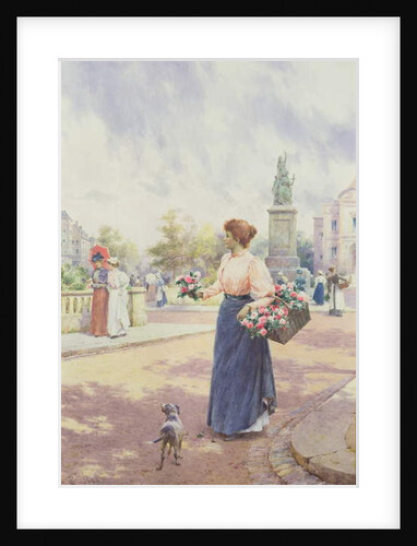 A Parisian flower seller, 1898 by Alfred Jr. Glendening