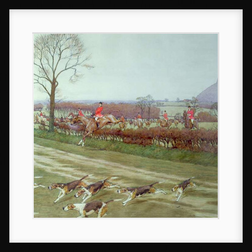 The Cheshire - away from Tattenhall, 1912 by Cecil Charles Windsor Aldin