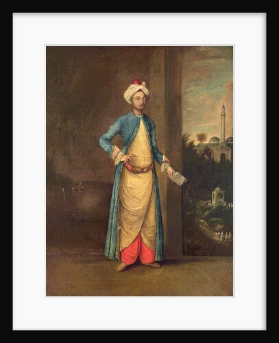 Middle Eastern Court Official in an Interior by French School