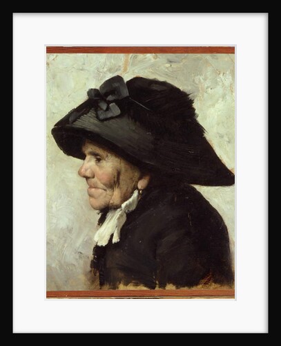 Study of the Head of an Old Woman, 1880s by Henri Jules Jean Geoffroy
