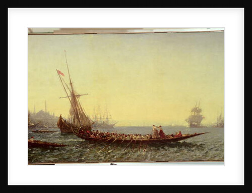 Harbour in Constantinople, 1880s by Felix Ziem