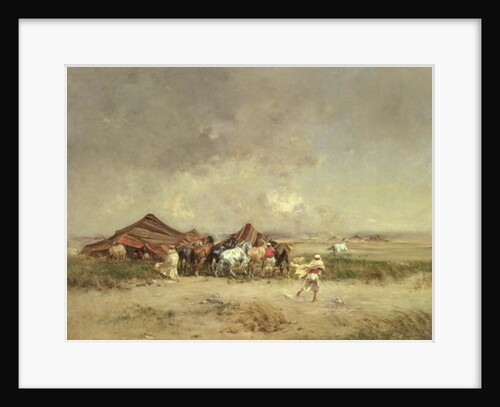 Arab Encampment, 1872 by Victor-Pierre Huguet