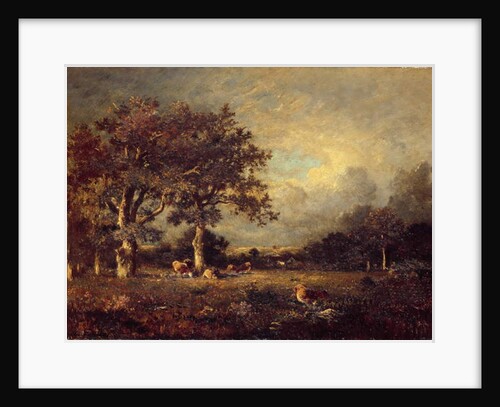 Landscape with Cows, 1870s by Jules Dupre