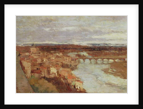 View of the Town of Pont-du-Chateau, c.1895 by Albert-Charles Lebourg