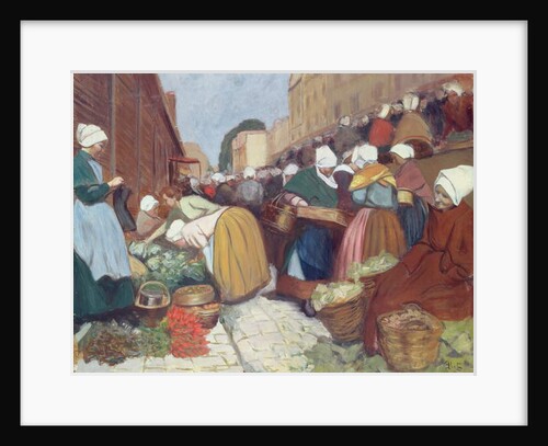 Market in Brest, c.1899 by Fernand Piet