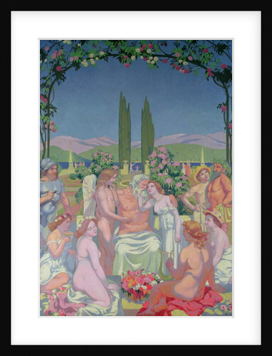 In the Presence of the Gods, Jupiter Grants Immortality to Psyche and Celebrates her Marriage with Cupid, 1908 by Maurice Denis