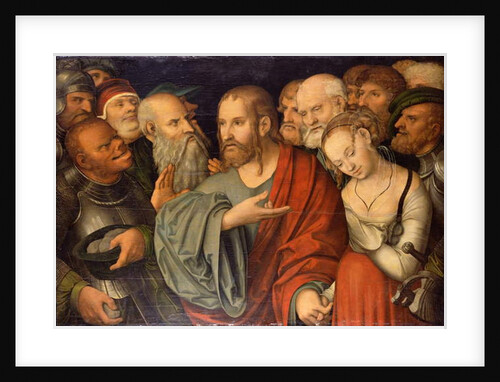 Christ and the Woman taken in Adultery by Lucas the Younger Cranach