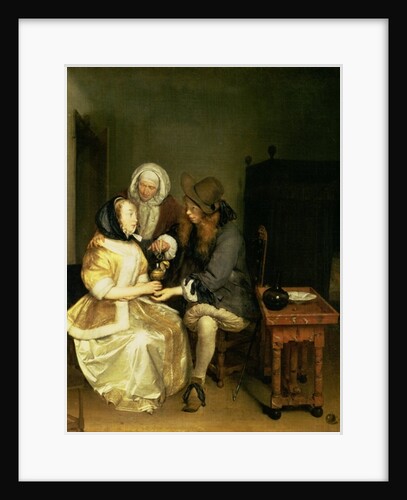 The Glass of Lemonade by Gerard ter Borch or Terborch