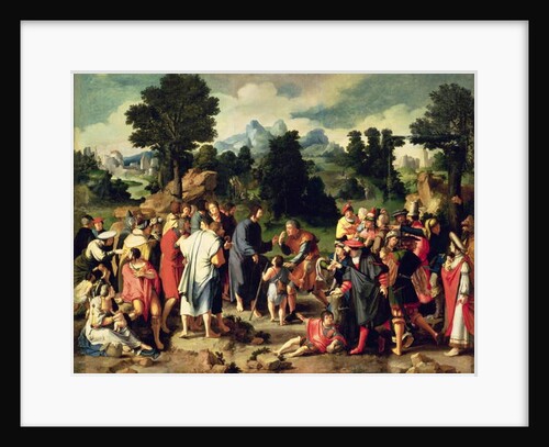 The Healing of the Blind Man of Jericho, central panel of triptych, 1531 by Lucas van Leyden
