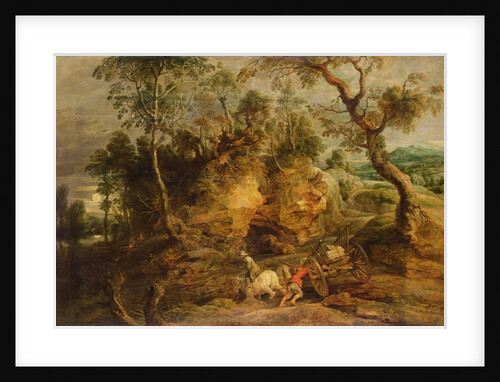 Landscape with stone carriers, c.1620 by Peter Paul Rubens