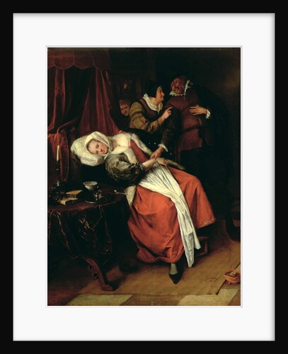 The Patient and the Doctor, 1660s by Jan Havicksz. Steen