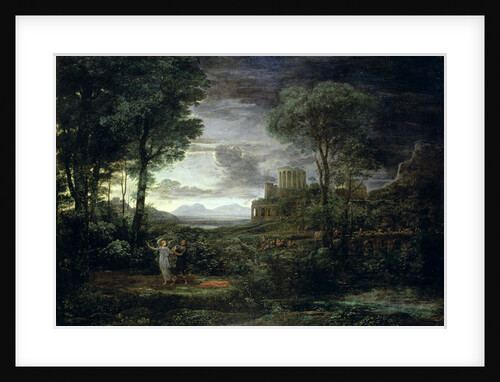 Landscape with Jacob Wrestling with the Angel, or Night, 1672 by Claude Lorrain