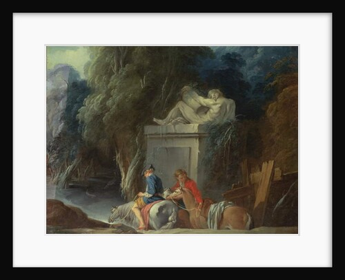 Crossing the Ford, late 1730s by Francois Boucher