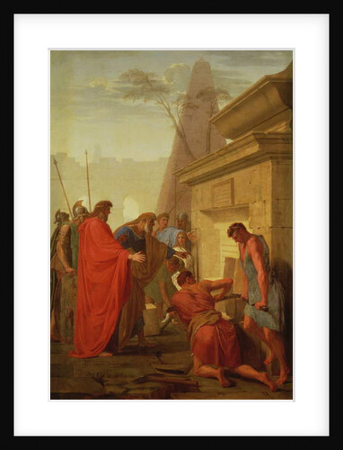 Darius Hystaspes Opens the Tomb of Nitocris, c.1649 by Eustache Le Sueur