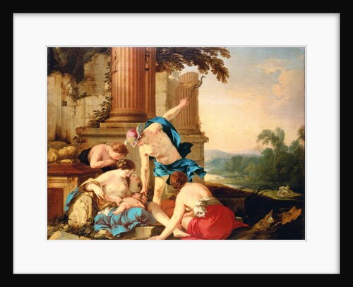 Mercury Entrusts Bacchus to the Care of the Nymphs, 1638 by Laurent de La Hire or La Hyre