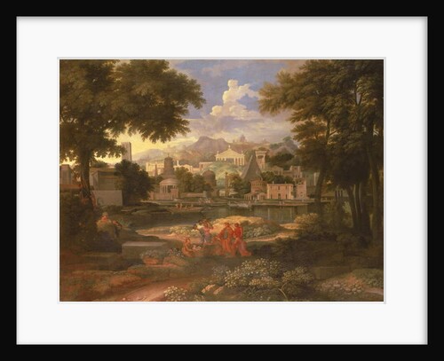 Landscape with Moses Saved from the River Nile by Etienne Allegrain