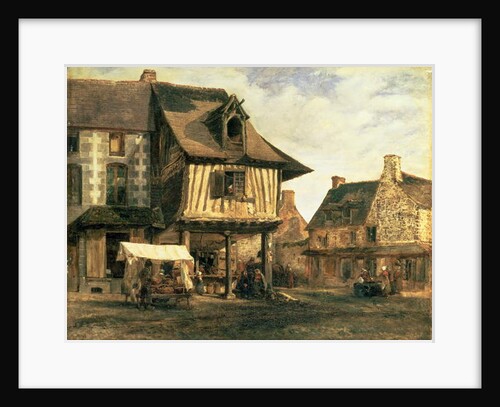 Market Place in Normandy, c.1832 by Pierre Etienne Theodore Rousseau