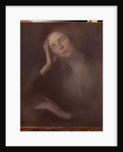 Woman Leaning on a Table, 1893 by Eugene Carriere