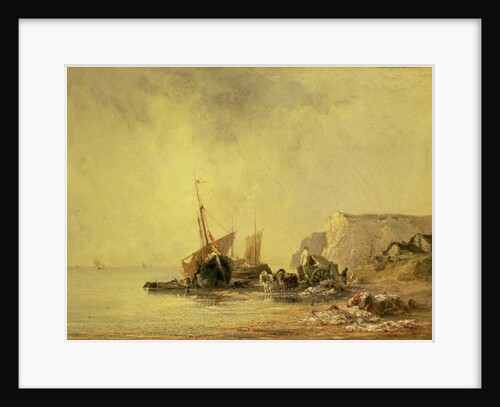 Boats by the Normandy Shore, c.1823 by Richard Parkes Bonington