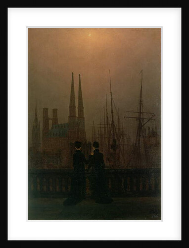 Night in a Harbour, c.1818-20 by Caspar David Friedrich