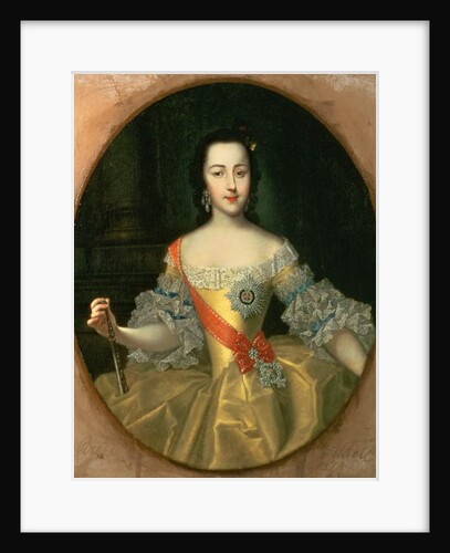 Portrait of Grand Duchess Yekatrina Alexeyevna, later Catherine II, c.1745 by Georg Christoph Grooth