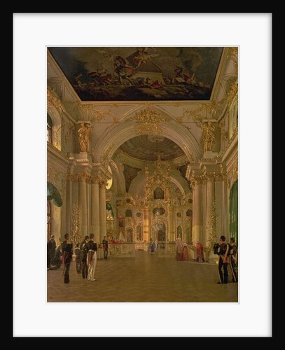 Interior of the Great Church in the Winter Palace, 1829 by Alexei Vasilievich Tyranov