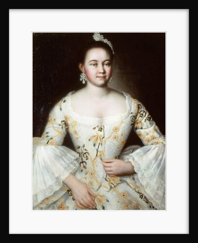 Portrait of the wife of Mikhail Yakovlev, after 1756 by Ivan Yakovlevich Vishnyakov