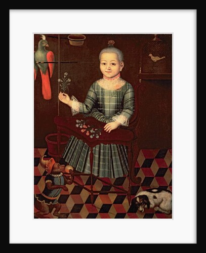 Portrait of a Small Girl by School Russian