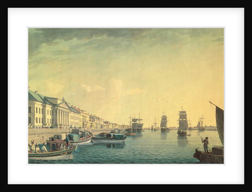 The English Embankment by the Senate, 1801 by Benjamin Patersson