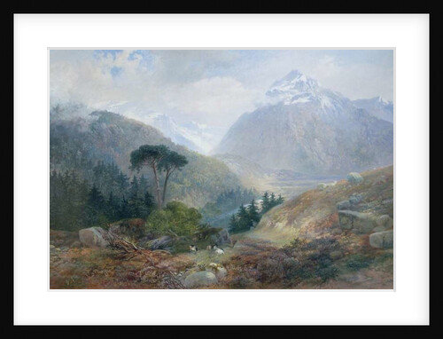 The View Toward the Fenderthal, Tyrol, 1870 by James Vivien de Fleury