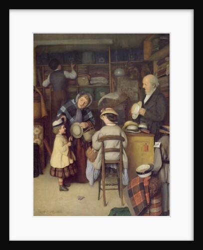 Buying a New Hat, 1880 by Joseph Clark