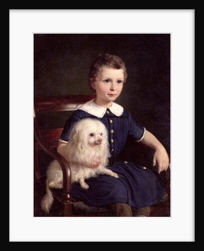 Study of a Boy with Pet Dog, 1860 by Wilhelm Marstrand