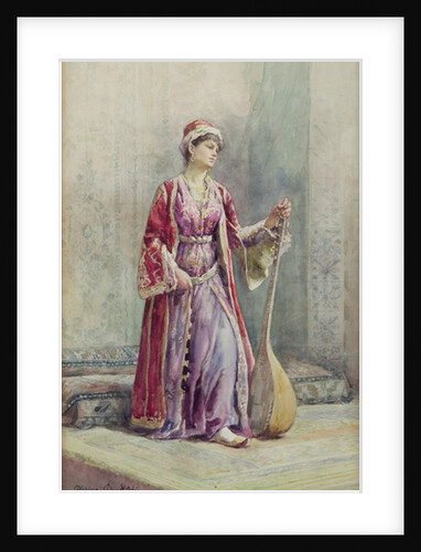 A Harem Musician, 1888 by Alexina MacRitchie