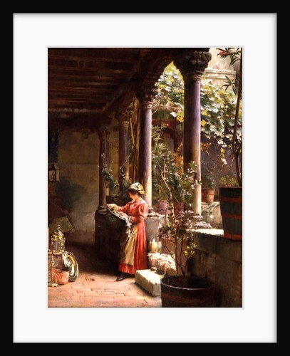 A Courtyard in Venice, 1896 by Henry Woods