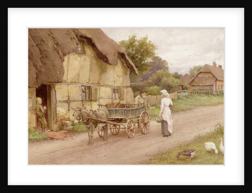 The Donkey Cart, c.1920 by Charles Edward Wilson