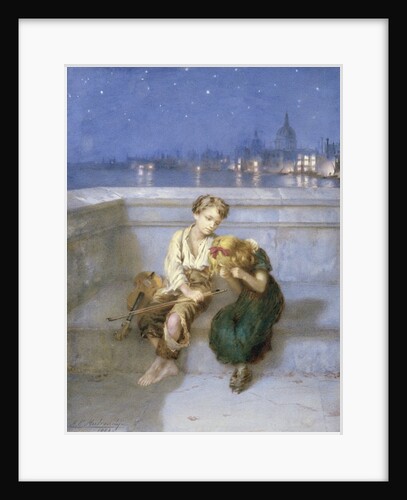 On Waterloo Bridge, London by Augustus Edward Mulready