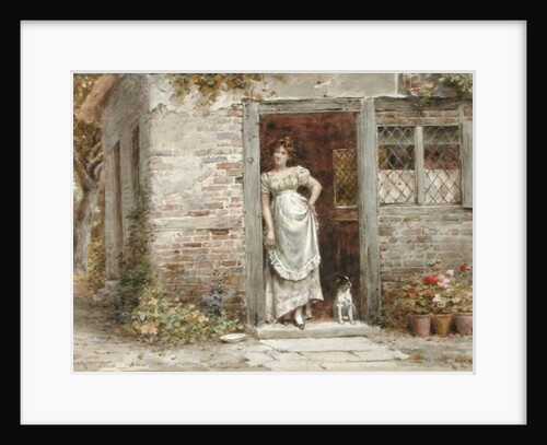 Waiting for the Post by George Goodwin Kilburne