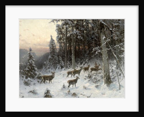 A winter evening in the Black Forest, c.1880 by German School
