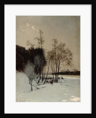 A Winter View in Posen, 1887 by Hans Hampke