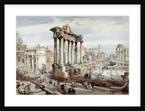 The Forum Romanum, Rome, c.1870 by J. Martin