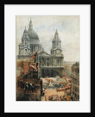 Watching Queen Victoria's Jublilee celebrations outside St. Pauls by English School